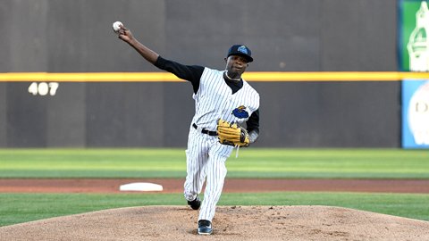 #Yankees prospect Domingo German fans 10 over seven scoreless innings (3H, 2BB) in second <a href="/swbrailriders/">SWB RailRiders</a> start. atmilb.com/2qdjkQp
