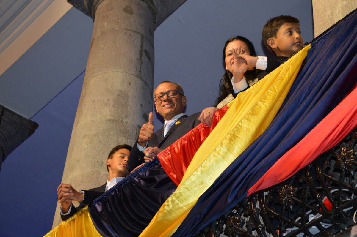 .<a href="/JorgeGlas/">Jorge Glas</a>: Bienvenido Ecuador a cuatro años más de revolución ciudadana. #ElFuturoNoSeDetiene