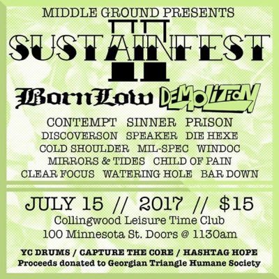 headrush905's tweet photo. Our friends in Bar Down had to drop, we're taking their place on Sustainfest. Every band on this bill riffs, come mosh w/ us. https://t.co/tWFRu7GiZJ