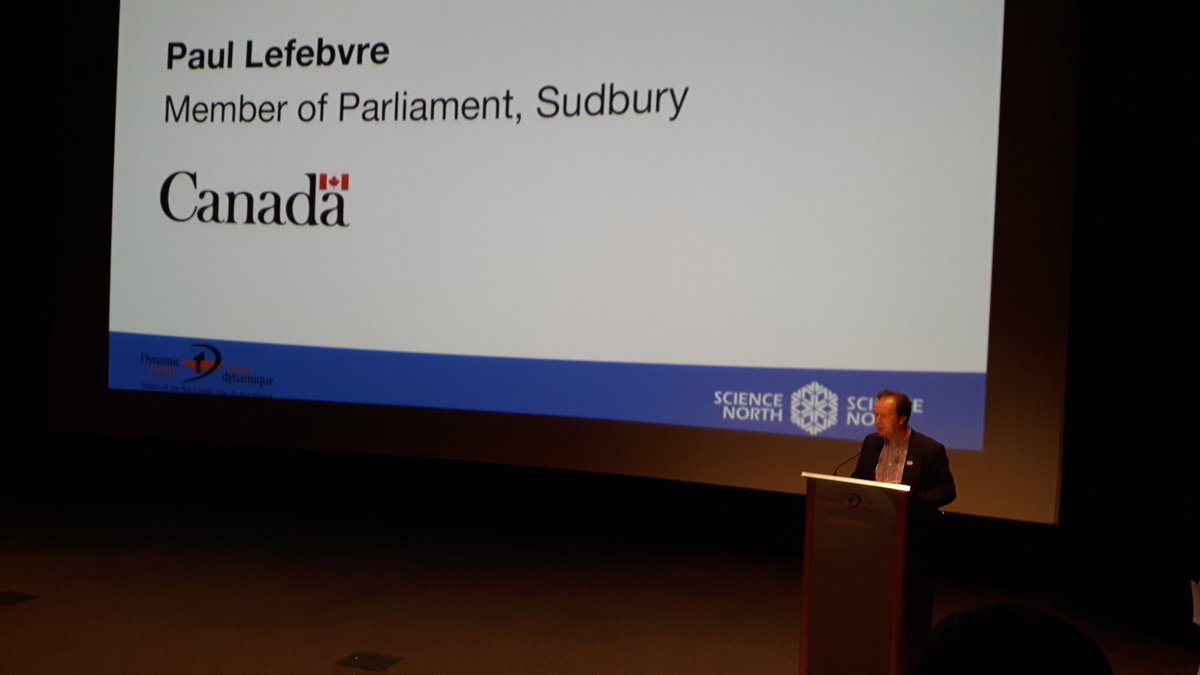 SudburyTourism's tweet photo. So many great speakers for the Big Nickel Show launch! Show starts in a few minutes! #BN150 (1/2) https://t.co/Qx0obDxGCX
