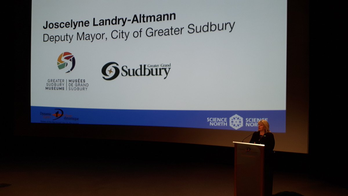 SudburyTourism's tweet photo. So many great speakers for the Big Nickel Show launch! Show starts in a few minutes! #BN150 (2/2) https://t.co/KDwcsFgXmD