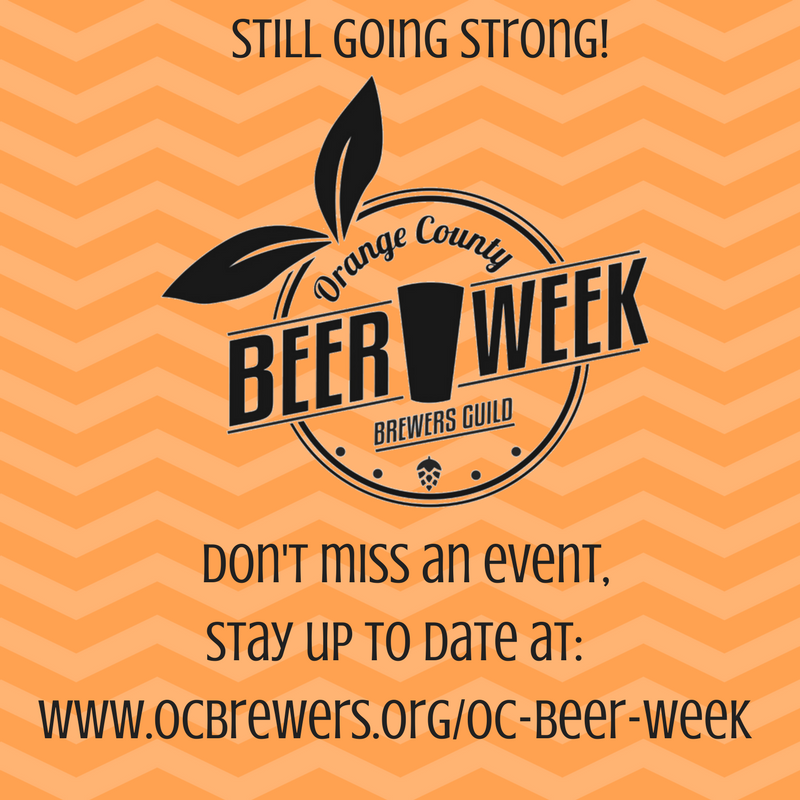 ocbrewersguild's tweet photo. It's only Wednesday, which means we are only halfway through #OCBeerWeek - don't miss out on some amazing events! https://t.co/PwRGbTDCnf