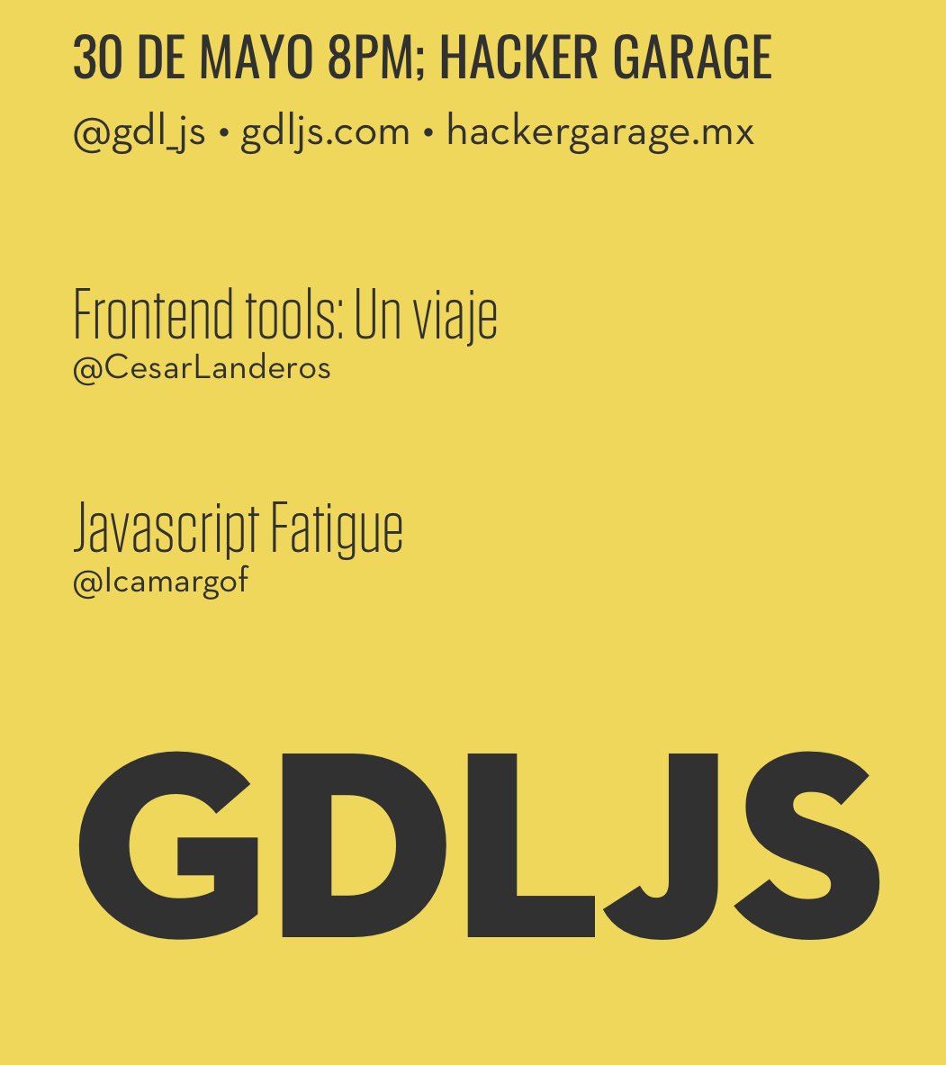 gdl_js's tweet photo. Espero que en nuestra ausencia nos hubiesen extrañado 😬
Ya estamos de vuelta #GDLJS el próximo martes 30 de Mayo en el @HackerGarage 🎉 🖥 https://t.co/d0kCVBvmHN