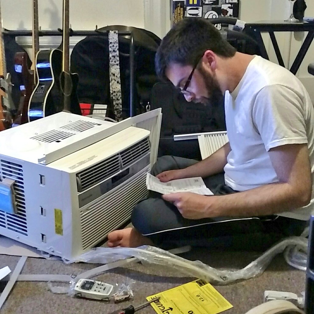 NervousDater's tweet photo. This is unrelated to anything but @PropComedy is building an air conditioner rn #colddater https://t.co/6zCo3izGaq