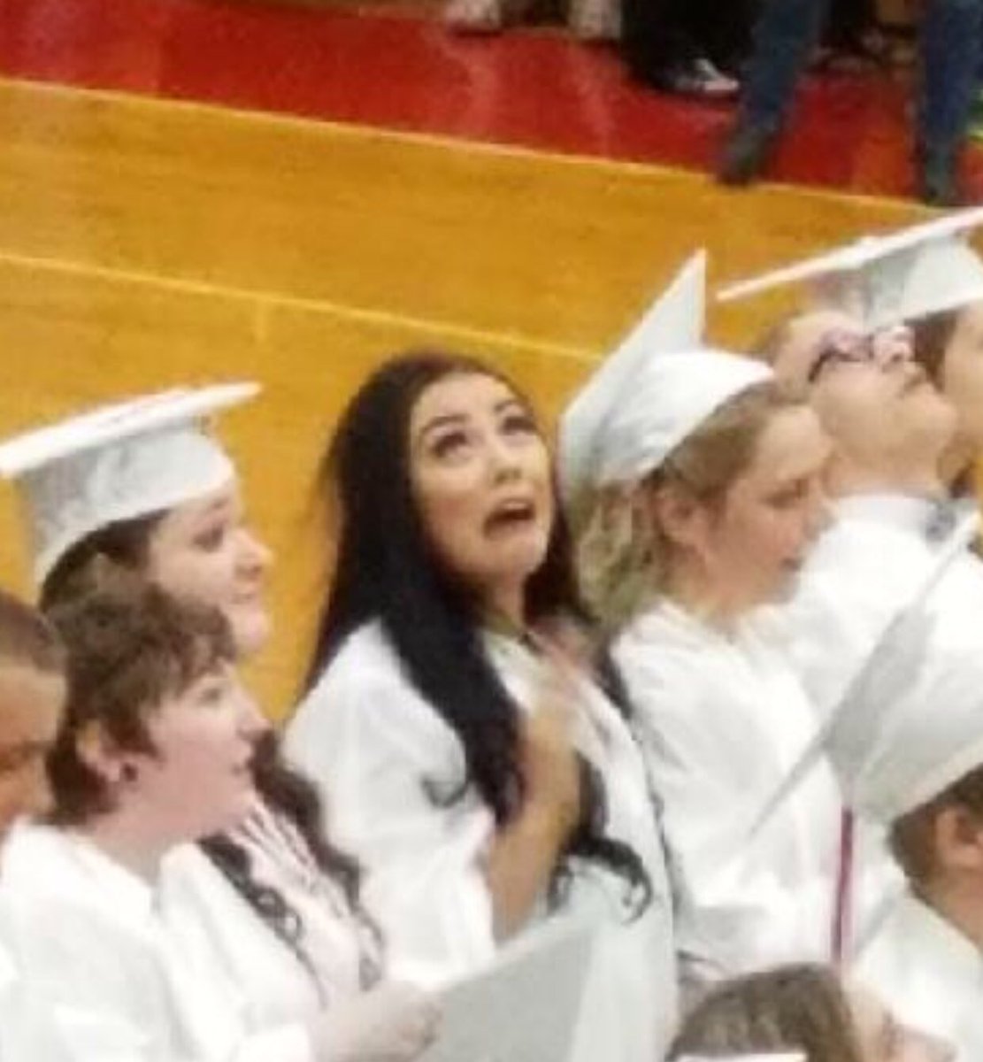 warner_trev's tweet photo. When you throw your graduation cap &amp; quickly remember you can't catch https://t.co/tAWg3D1FdX