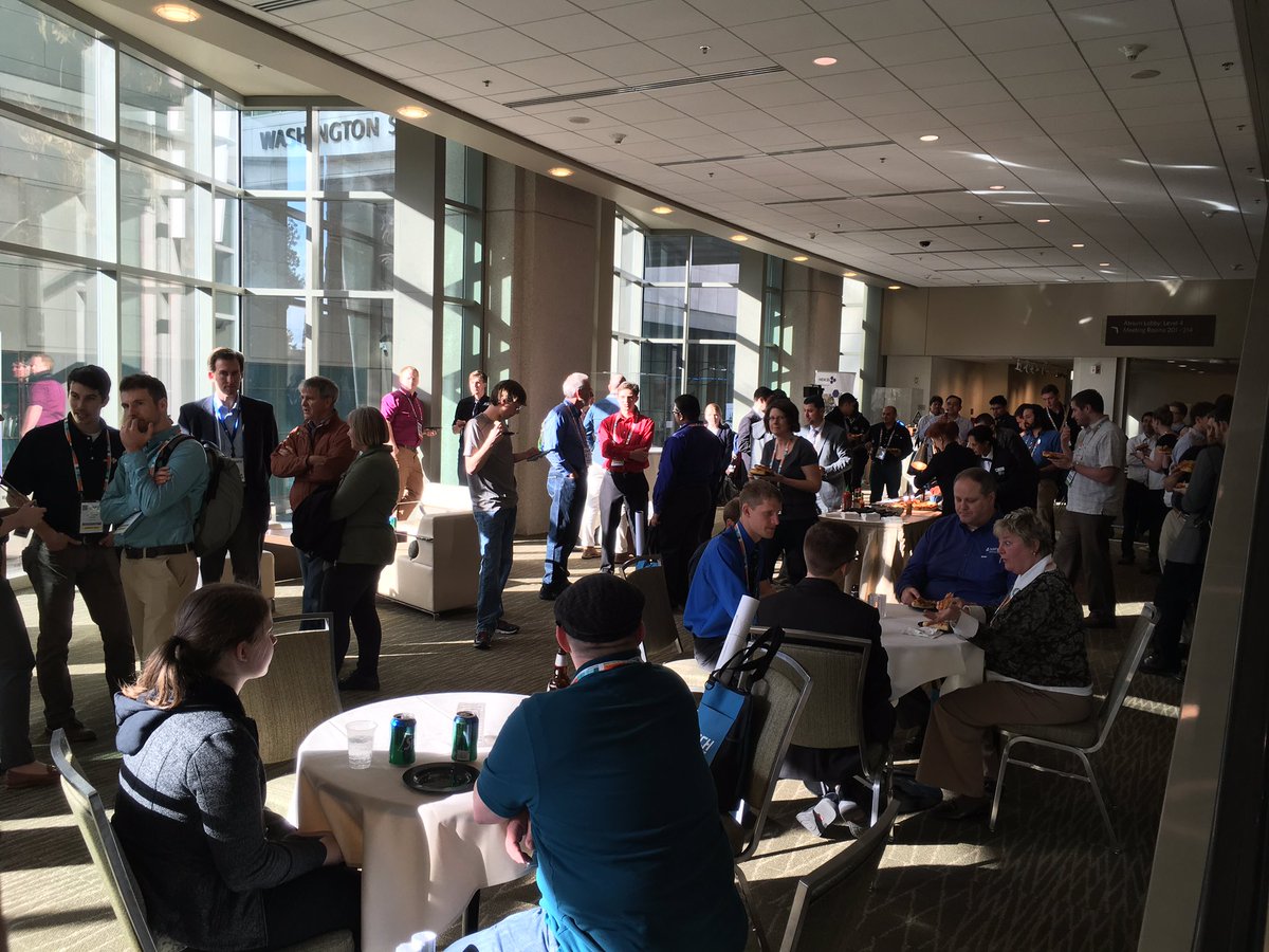 SAMPE's tweet photo. Students having a great time at the student social reception #sampe17 #composites https://t.co/stj3eM5ZDM
