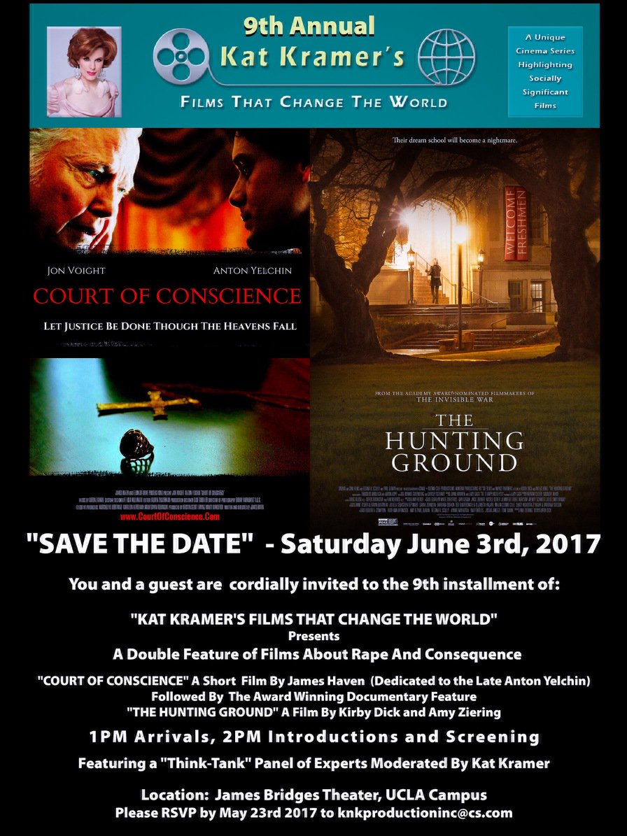 kelseychavarria's tweet image. 6/3 Join us for a screening of #CourtOfConscience a film by James Haven @TheOne starring #AntonYelchin and #JonVoight BTS coming soon! #UCLA
