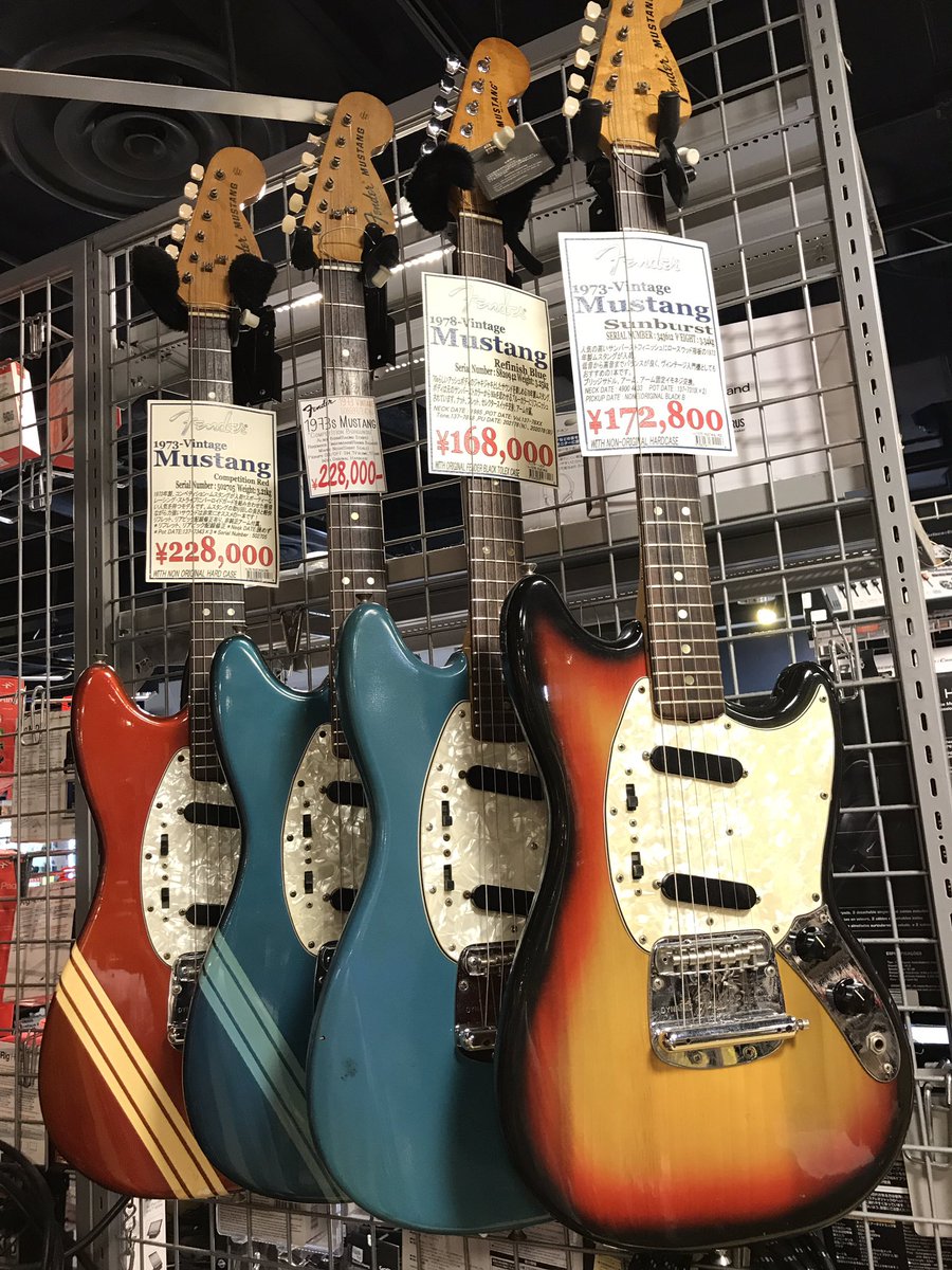 イシバシ楽器渋谷店 フェンダーヴィンテージムスタング 手頃なファーストヴィンテージにオススメです 是非お試しください 女性の方も大歓迎 Fender Mustang Vintageguitar イシバシ渋谷 T Co Ujljerursb Twitter