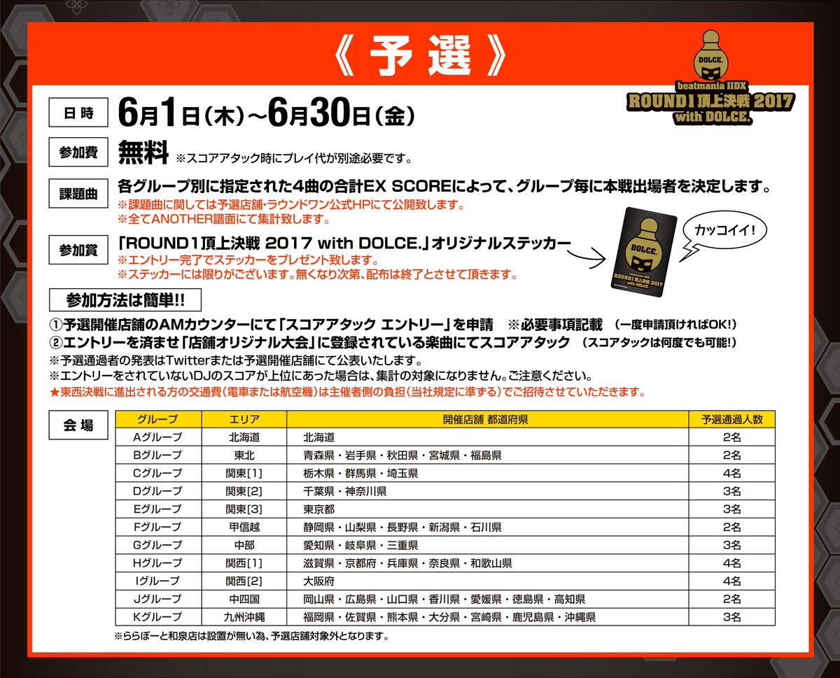 beatmania IIDX ROUND1頂上決戦 2017 with DOLCE.Aエリア北海道課題曲