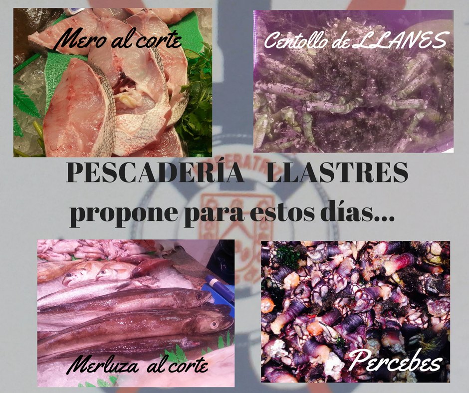 miradndcompras's tweet photo. Una propuesta tentadora, la de #Pescadería Llastres, c/Piles,5 #Gijón. #Mero y #merluza al corte, #bonito y #marisco @miradndcompras https://t.co/iI6eRHSVW8