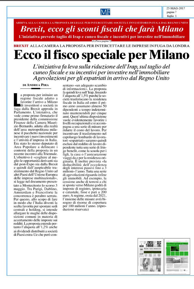 pasqualemerella's tweet image. Legge speciale per #Milano Capitale degli Affari. Proposta concreta: una #SmartTax @selectmilano @smart_inst #MilanoilFuturo