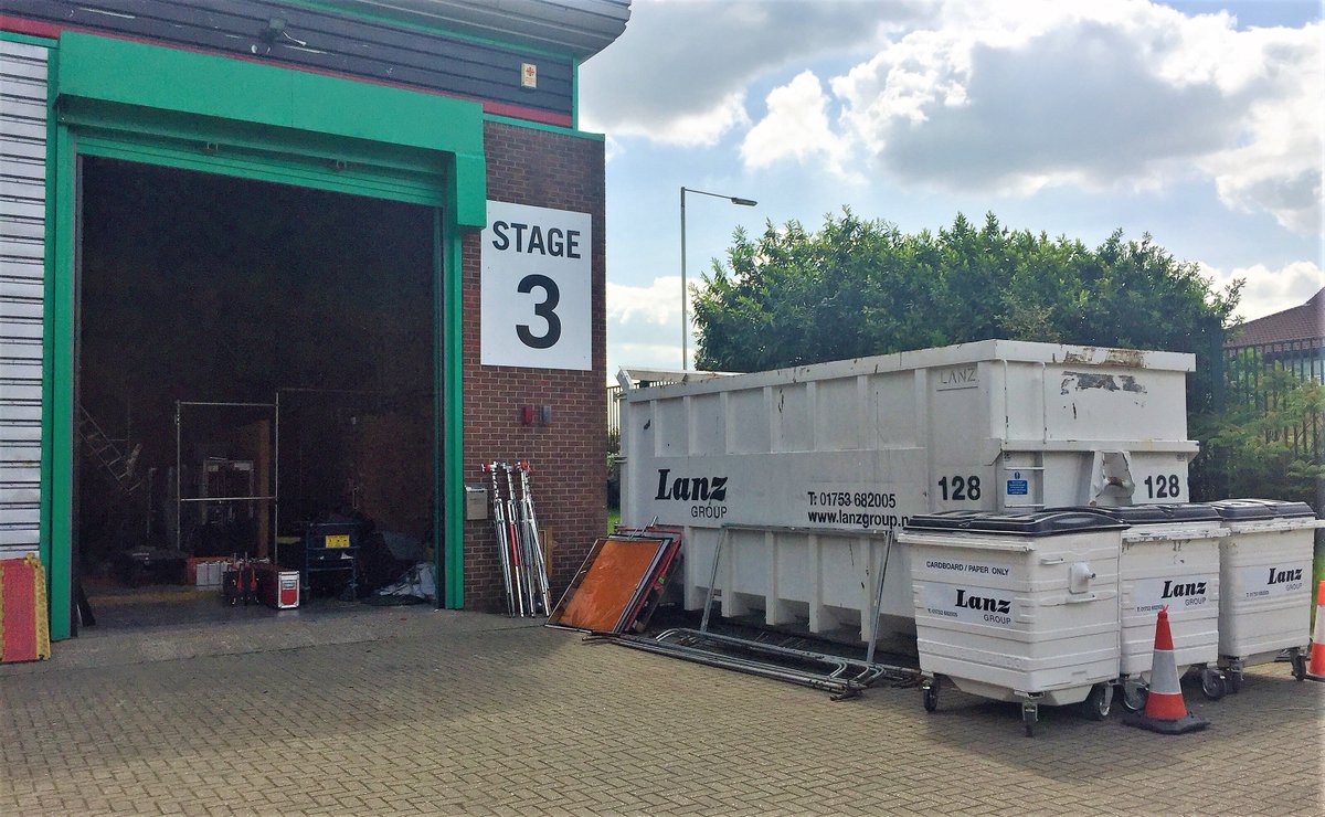 LanzGroup's tweet photo. Good morning from @WestLondonFS We specialise in #WasteManagement for the TV and Film Industry. Call 01753 682005 #recycle #skip #wheeliebin https://t.co/NPgSJULNbV