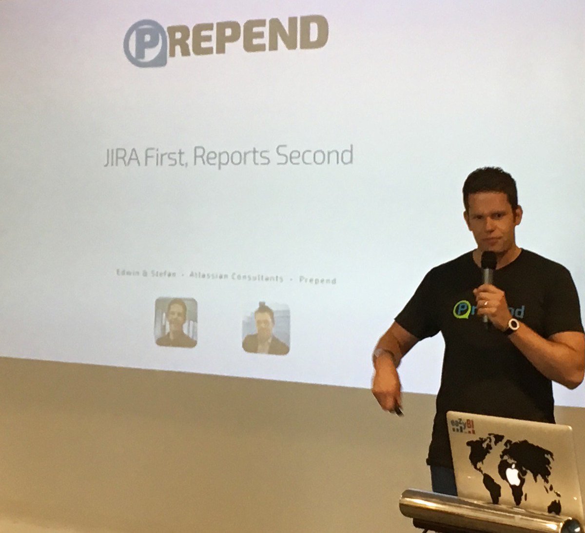 eazybi's tweet photo. Our #prtners from @PrependEU talking about a #JIRA first, reports second approach while using @eazyBI #ecd17 https://t.co/XTwD73MRjj