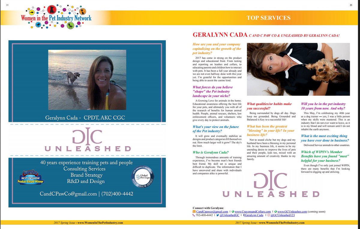 LickMagazinecom's tweet photo. @LickMagazinecom proud#guest #editor @WomenInPetIndus @UnleashedGC #GeralynnCada
#featured #CheckItOut! #WIPIN https://t.co/qEwZPo006h