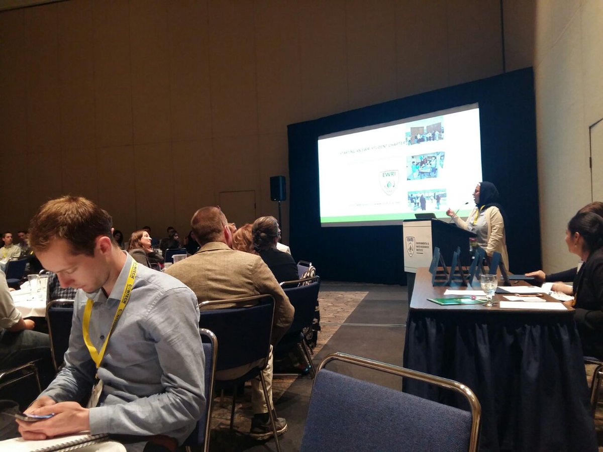 nurhorak's tweet photo. It was an amazing student day! Congrats to my young colleagues for their hard work and well deserved awards! #goodbyeSacramento #EWRI2017 https://t.co/X28GupTSLd