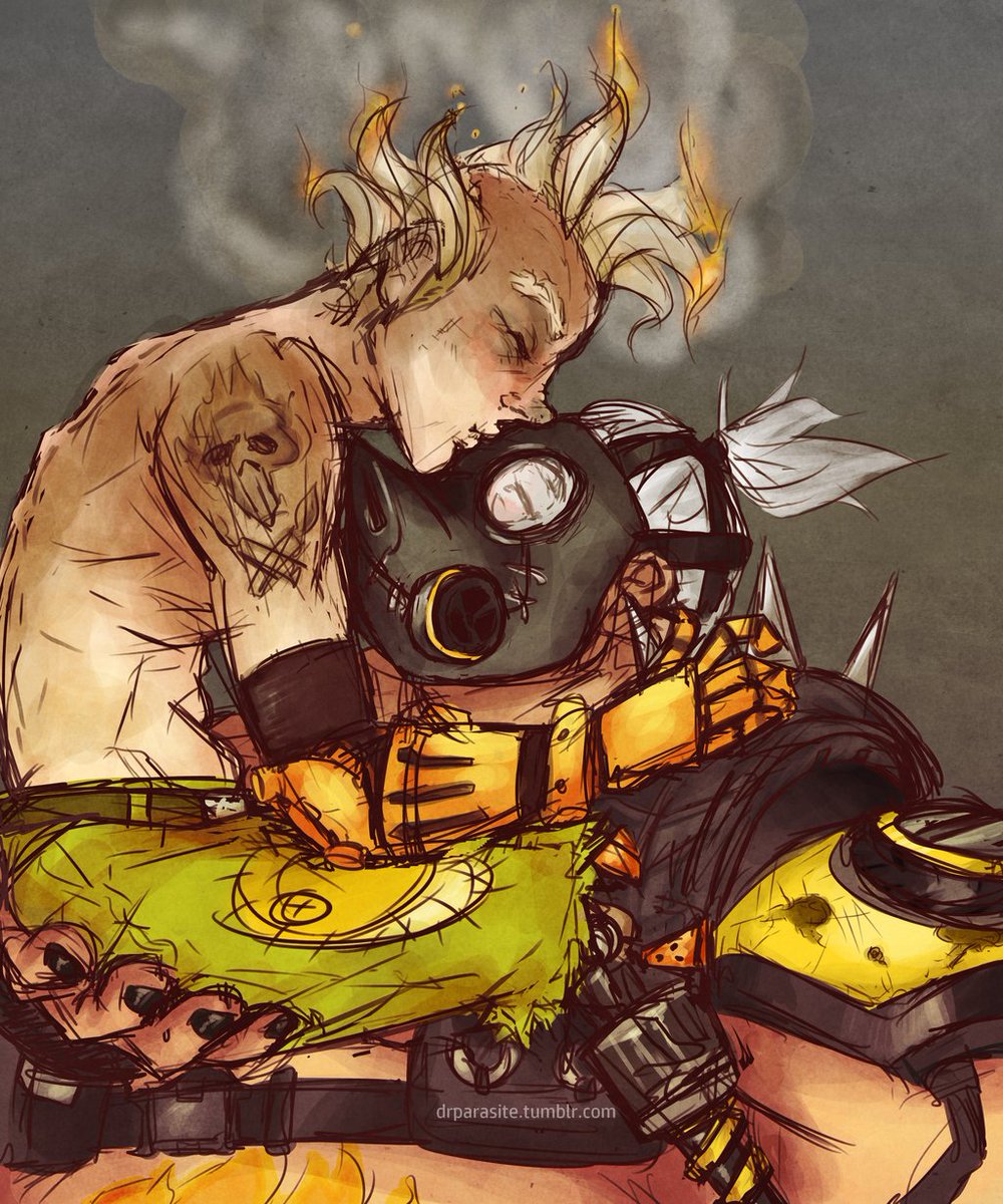 Cephalopaint's tweet photo. "You seen Junkie anywhere?"

(New Roadhog account.)
(All Junkrats welcome.)
(RT, follow, it's not rocket science, guys.) https://t.co/eDg8gN5M76