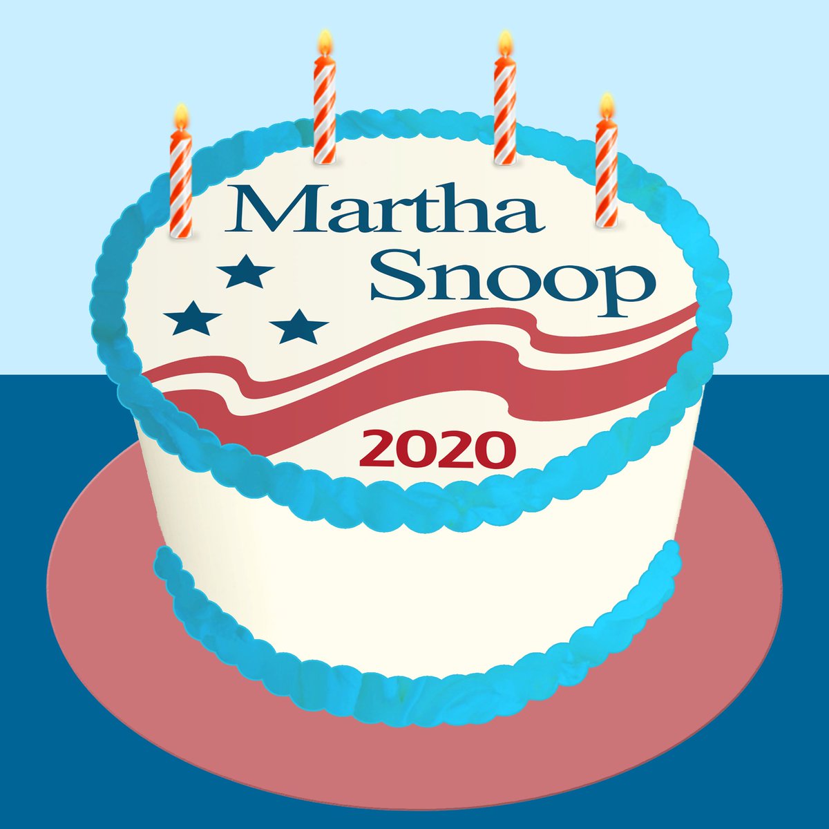 You have my vote! #makeourcakes #MarthaAndSnoop