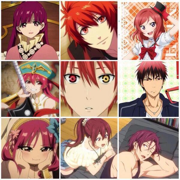 好きな赤髪キャラいたらrtのtwitterイラスト検索結果