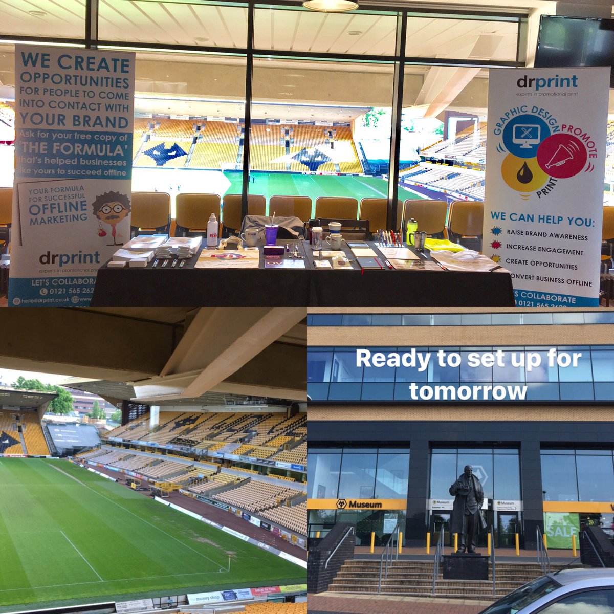 drprintuk's tweet photo. Ready for you at Molineux Stadium @finditinbc #fiibc #networking #exhibition #breakfast #morninggrind https://t.co/neWk6A63mL