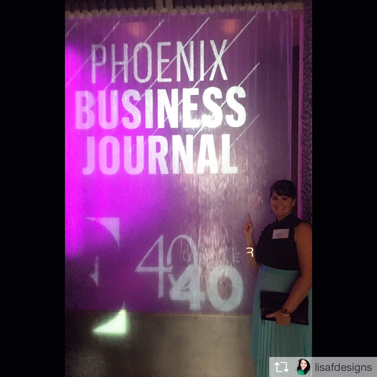 LisaFontaineDS's tweet photo. @phxbizjournal #40under40 #2017 #Nominated https://t.co/L5MpYGUNFD