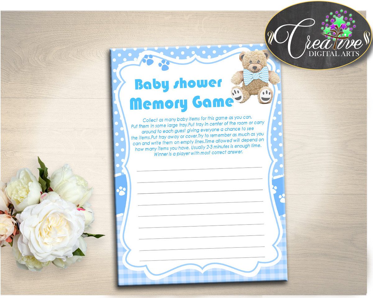 funpartyLA's tweet image. Baby Shower Memory Game in Teddy Bear theme: fun-party.net/collections/ba… #babyshowerinvitations #babyshowerplanning
