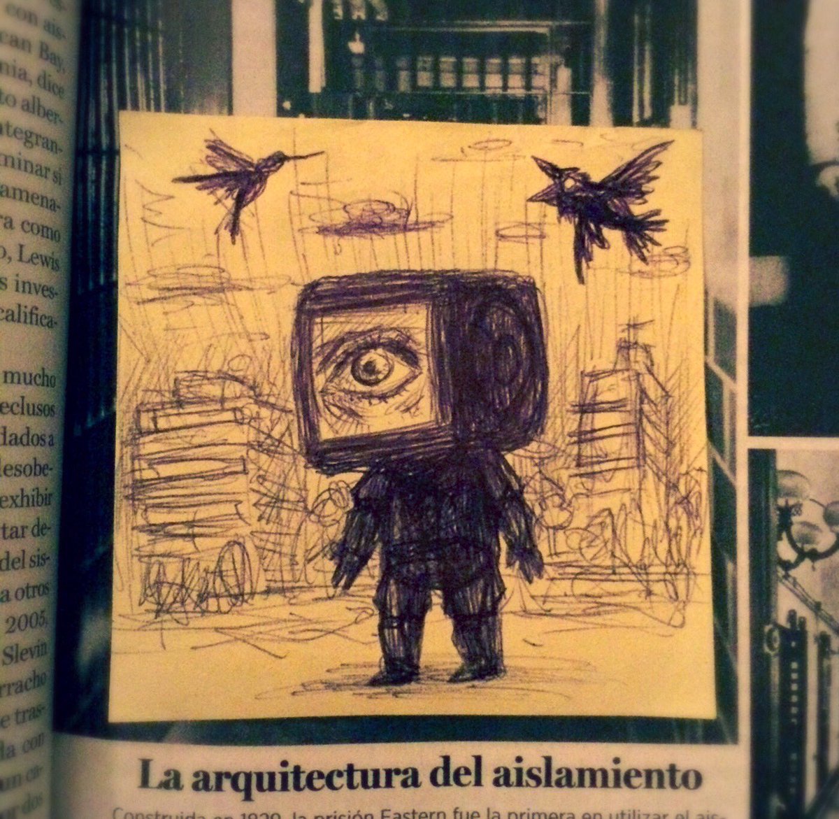 daniarz's tweet photo. La arquitectura del aislamiento #daniarz #isolation #architect #postip #ballpen https://t.co/kkOrs9OcZi