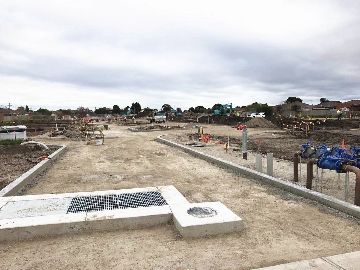 goldfieldgroup's tweet photo. Lalor Park: Stage 1 road subgrade and kerbing 25% finished; Stage 2 gas and water civil works 75% completed. #lalor #lalorpark #realestate https://t.co/7EGgFFgdi9