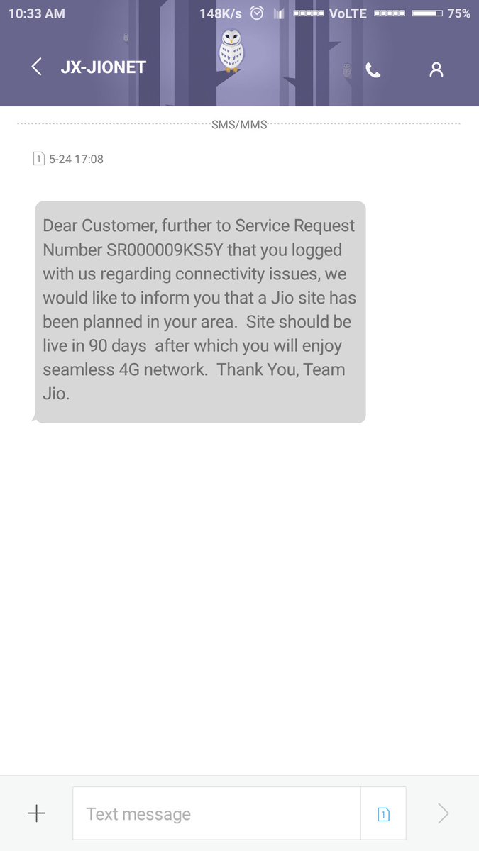 Sanamsomany's tweet image. Please explain this... It means it will take 3 months to fix? #jionetworkissues #jiobugs