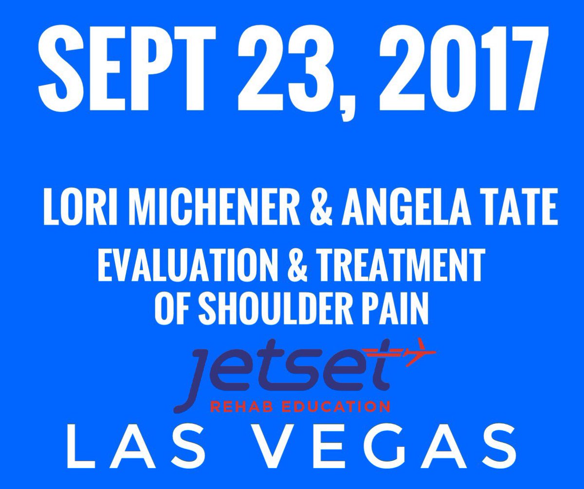 JetSetEducation's tweet image. Let's go!  #shoulderpain @LoriM_PT #physicaltherapy @randalglaser @MVMTScience