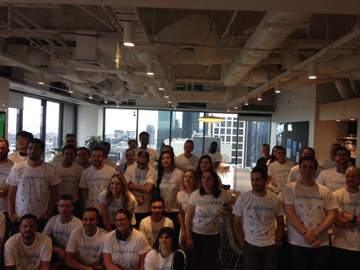 mylestehan's tweet photo. The 1st #MMGHack event is underway! Good luck to the 9 x teams who are battling it out over the next 1.5 days @HackDaysAUS @MessageMedia1 https://t.co/dITbdpowkE