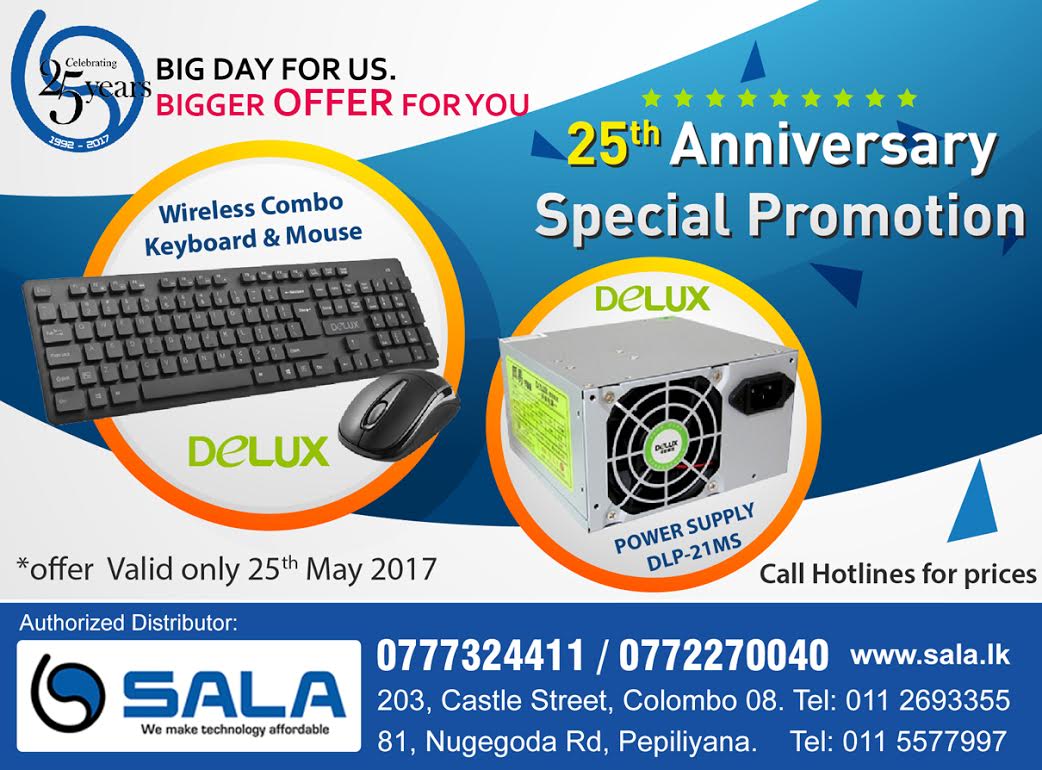MediaSala's tweet photo. 25th #Anniversary #Special #Promotion
Offer valid only 25th of #May https://t.co/XIXmcezmtj