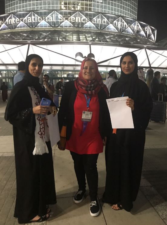 CAM_Qatar's tweet photo. CAM’s #AlBairaq Student’s Project wins Special Awards in Intel International Science and Engineering Fair 2017 at Los Angeles #intelisef2017 https://t.co/bansHx0G3u