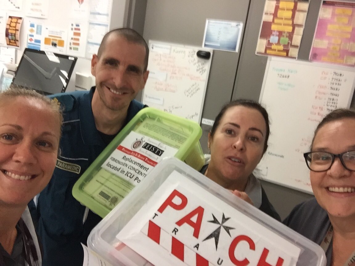 Clinician engagement with Trauma Research <a href="/GC_Health/">Gold Coast Health</a> <a href="/QldAmbulance/">Queensland Ambulance</a> <a href="/PATCHTrial/">PATCH Team</a> #teamworkmakesthedreamwork #makingitbetter