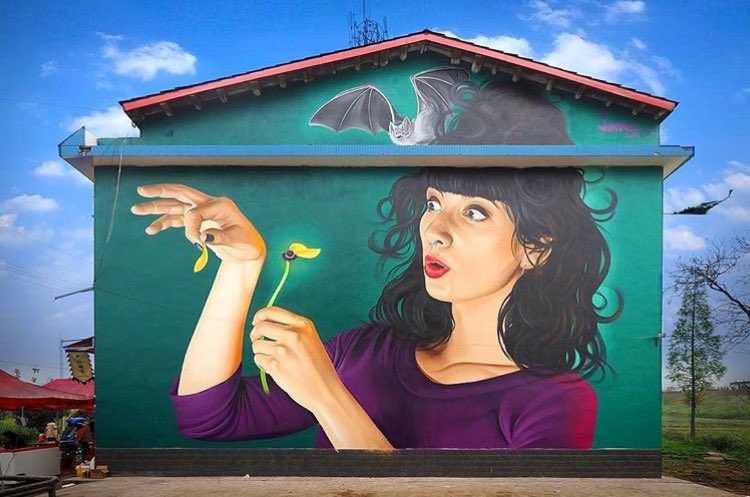 New Street Art found in Nanxian China in by Lonac 

#art #arte #streetart