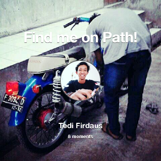 tejjooo's tweet photo. Find me on #Path now! Go to https://t.co/h2wsVQpjar https://t.co/1H4GoCV97q