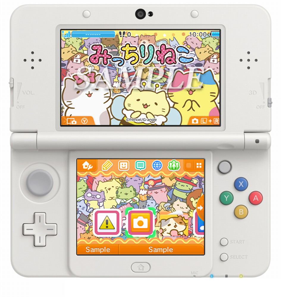 みっちりねこ公式 アニメ配信中にゃ お知らせ ニンテンドー3dsのテーマショップにみっちりねこのきせかえテーマが登場中にゃー W Homeメニューでもみっちりしようにゃー W T Co 2wsgryhxir みっちりねこ ニンテンドー3ds