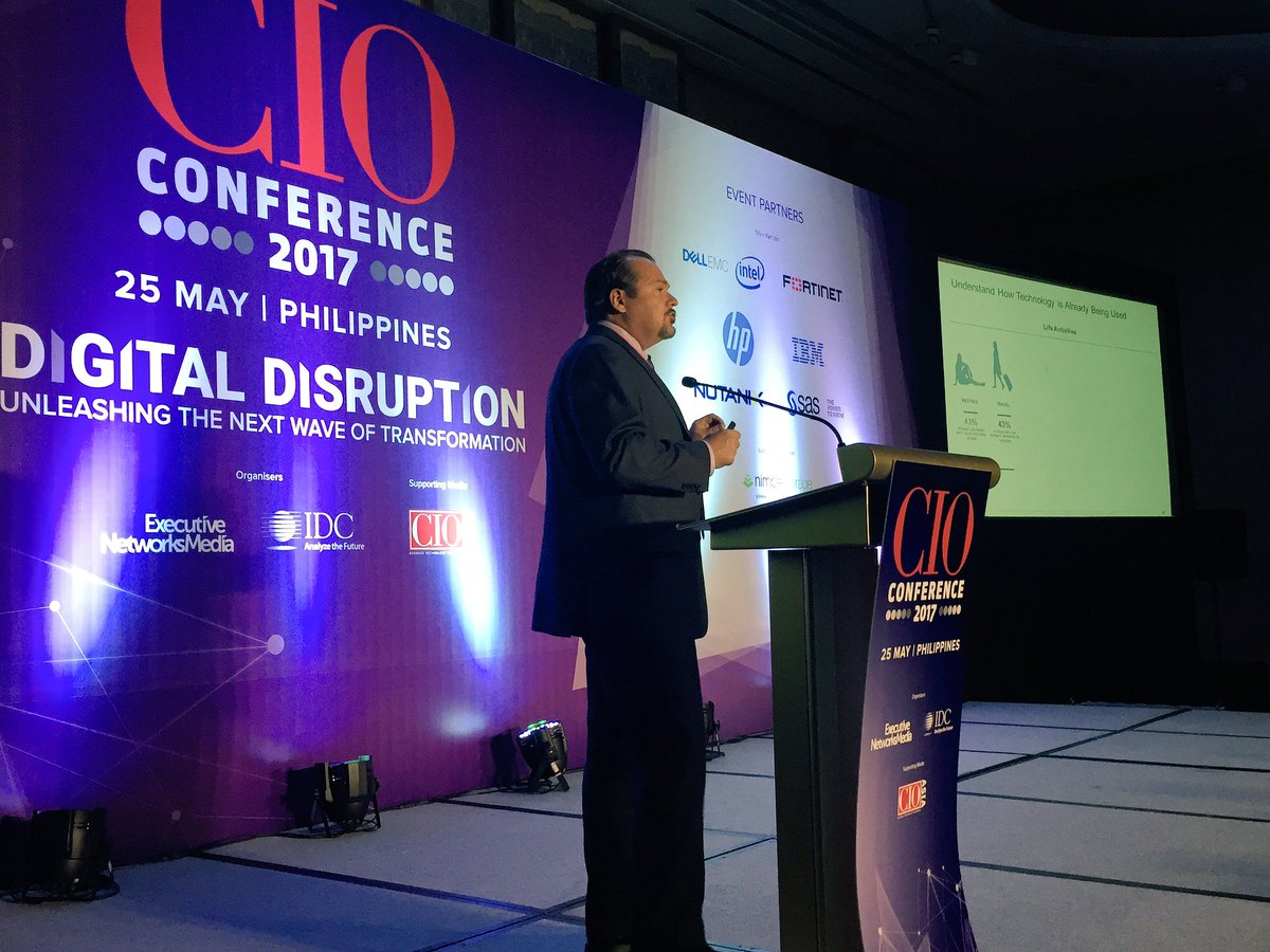 IDCAP's tweet photo. Key tech investments for #data monetization: #IoT, #cognitive systems & industry #cloud. #CIOConf2017 https://t.co/HEF2nGANfD