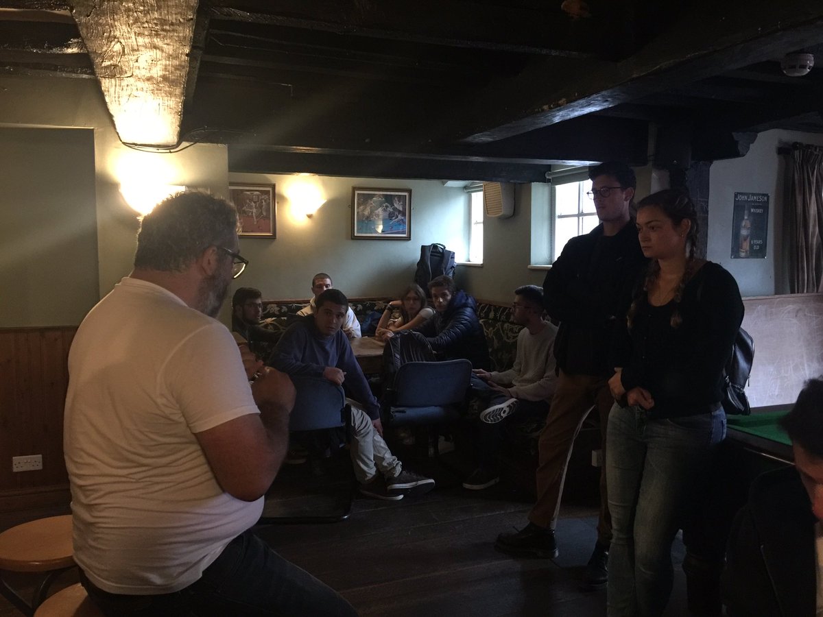 <a href="/UNISG/">Gastronomic Sciences</a> students enjoying #Denbigh night life #ThePlough <a href="/SlowFoodNEW/">SlowFood NEWales</a> <a href="/VoCDenbighPlum/">ValeofClwydDenbighPlum</a> <a href="/BragdyDinbych/">Bragdy Dinbych</a> #lovelivelocal #FindYourEpic