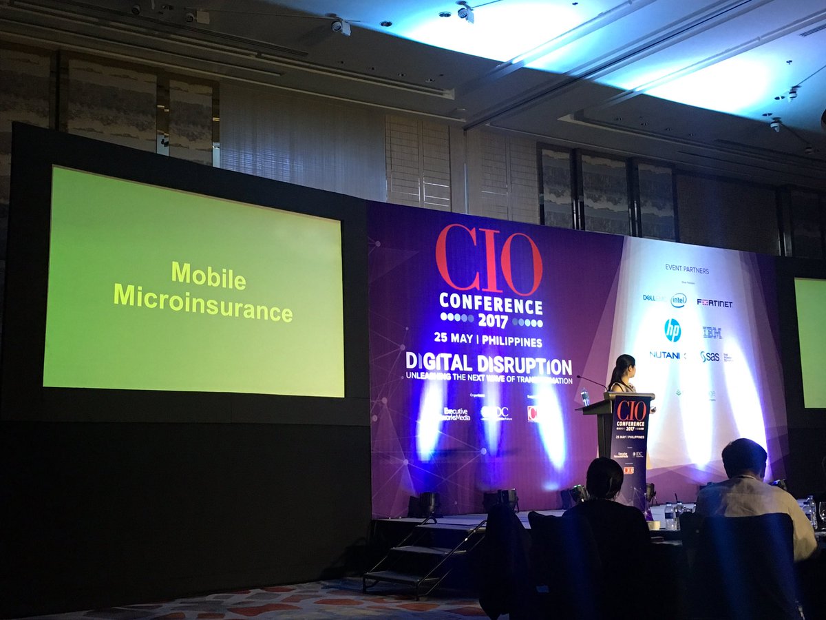 vanessaquake's tweet photo. Taking #microinsurance #mobile Lindsey Lim of #BIMA at #cioconf2017 https://t.co/1Y9ioXxaqs
