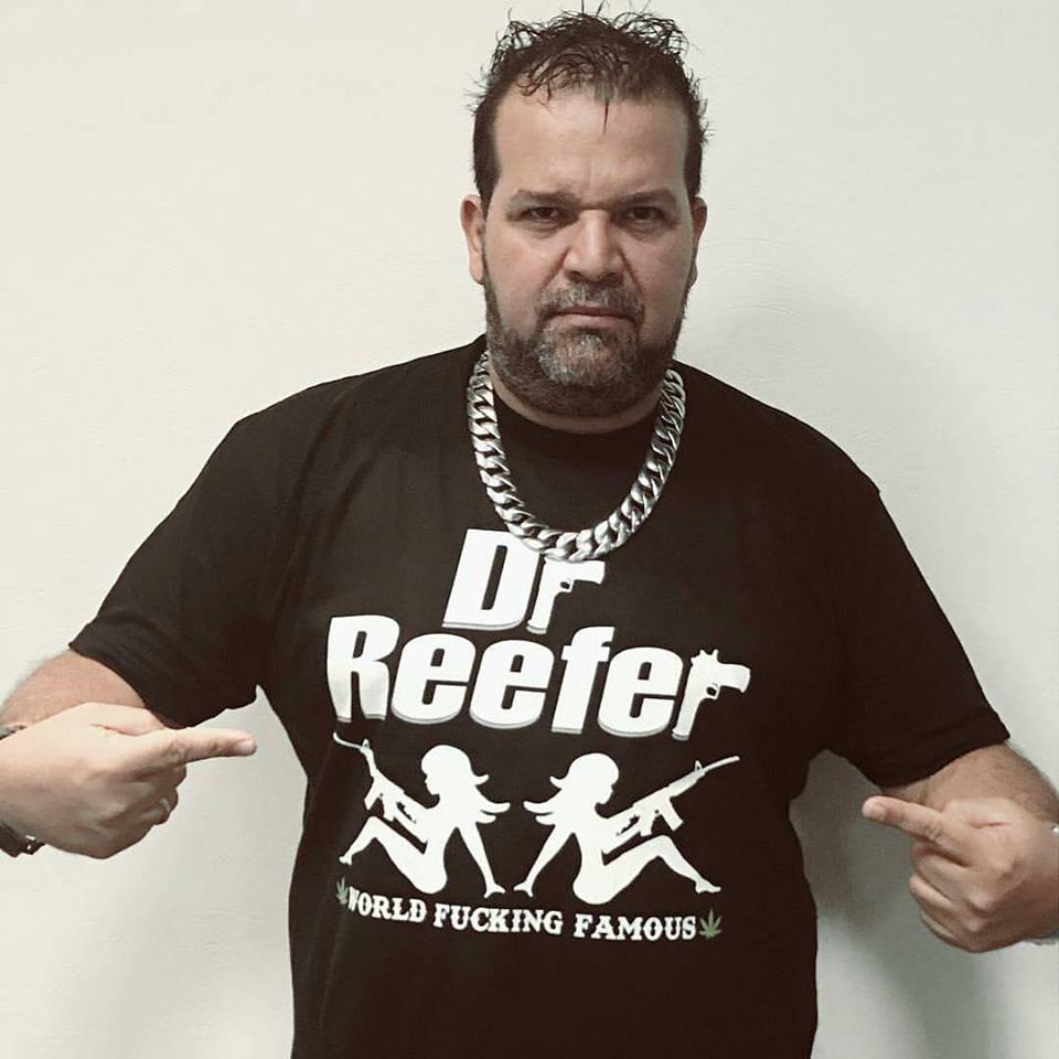 DrReefer's tweet photo. Don Berna from Narcos! Get your DrReefer World Fucking Famous shirt here https://t.co/5e79mOobEI #Narcos #worldfamous #DrReefer https://t.co/NBRhPbvjqy