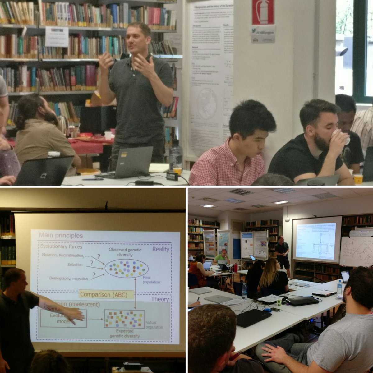 Demography inference with <a href="/mathiascurrat/">Mathias Currat</a> at #EMBOpopgen  <a href="/chiarabatini/">Chiara Batini</a> <a href="/EMBOevents/">EMBO Events</a> excellent lecture, thanks Mathias!