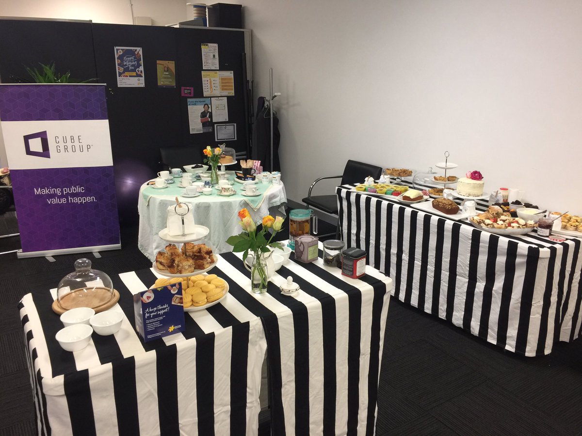 Wonderful to support the <a href="/CancerCouncilOz/">CancerCouncilOz</a> Biggest Morning Tea at Cube HQ this morning. #publicvalue