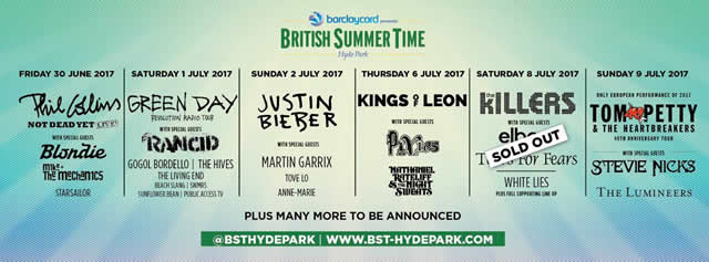 Just over a month till <a href="/BSTHydePark/">BST Hyde Park</a> takes off! Get ready to welcome <a href="/justinbieber/">Justin Bieber</a> <a href="/KingsOfLeon/">Kings Of Leon</a> <a href="/thekillers/">The Killers</a>  and many more to #AEGHydePark