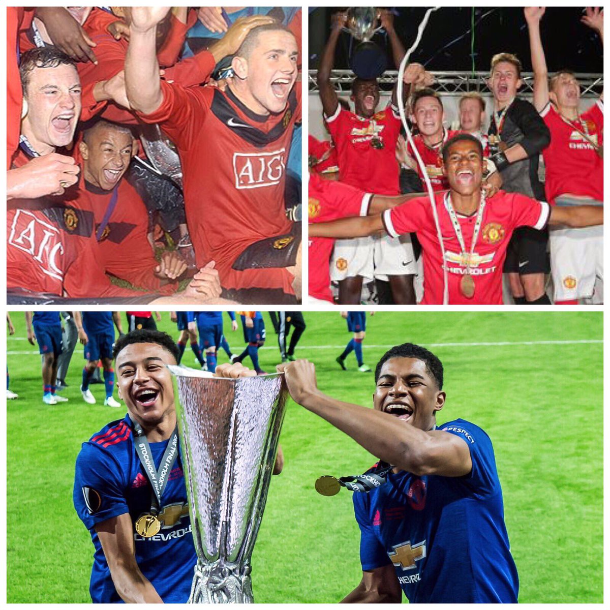 SuperCupNI's tweet photo. From Milk Cup success to #EuropaLeague success 🙌🏼⚽️🏆

[📸 @JesseLingard 2009]
[📸 @MarcusRashford 2014]

#mufc #ajaxmu https://t.co/Xj2EBwBF3u