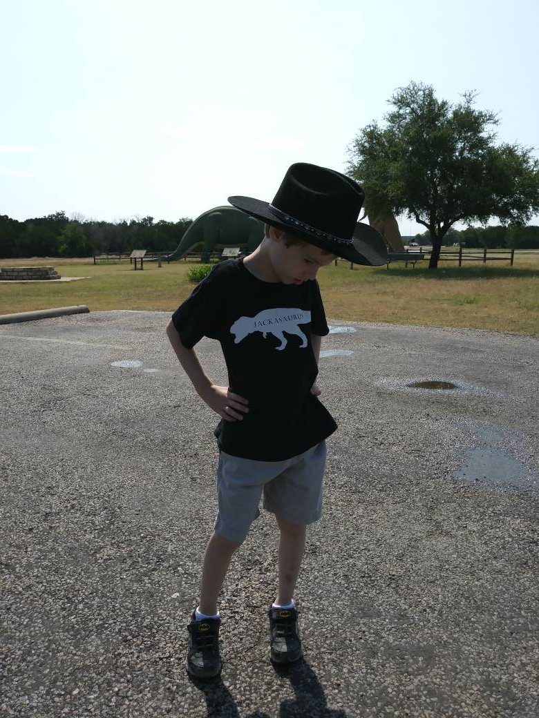 On our first stop we went to Glen Rose, TX to see the Dinosaur footprints in the Paulxy River bed. It was amazing! #vacation2017 #summer