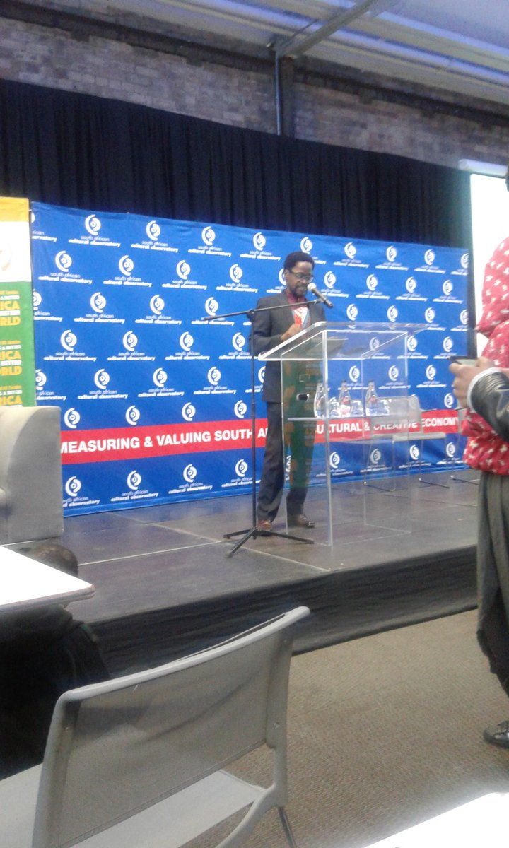 NandieM's tweet photo. Dr Sipho Sithole chairing plenary on The creative economy - African perspectives #SACOConf2017 #ObservingCCIs @SACulturalObs @ArtsCultureSA https://t.co/H4XNL3GcdH