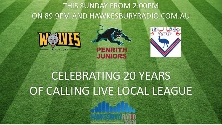 HawkesburyRadio's tweet image. Sunday the League Call Team will be at Leonay Oval for @WindsorWolves &amp;amp; Emu Plains in Penrith A-Grade Action