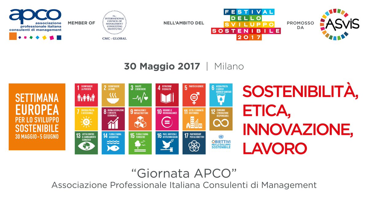 APCOconsulenti's tweet photo. #festivaldellasostenibilità #30maggio #apcoitalia https://t.co/hszYustrcz https://t.co/OwlIGRlvSH