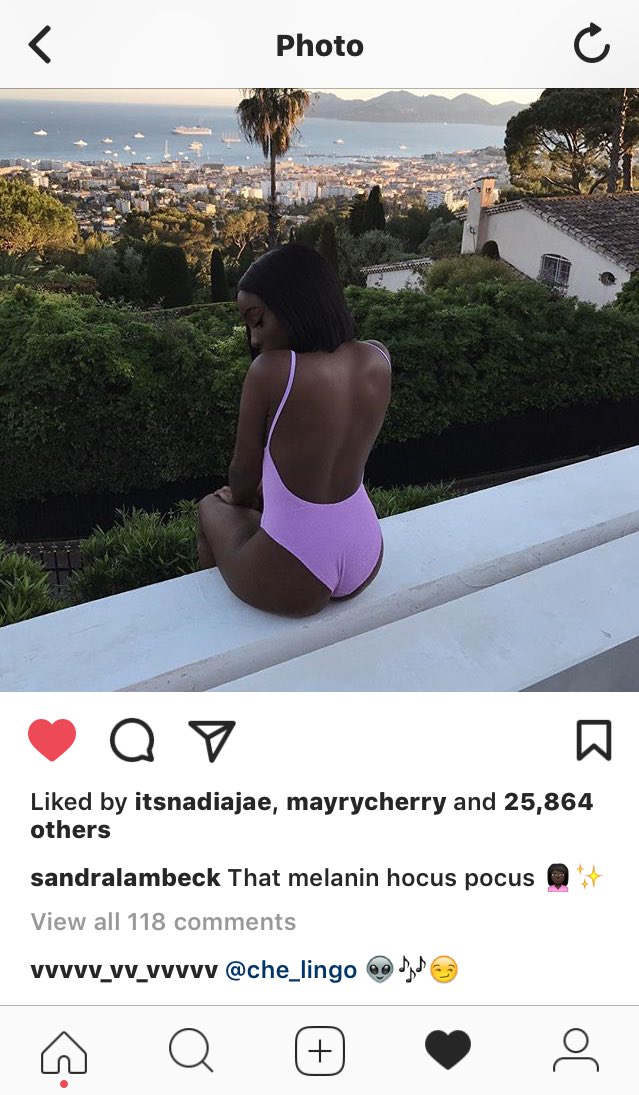 SumOneUNPOPULER's tweet photo. Germany's Sandra Lambeck is loving @Che_Lingo's new  "#BlackGirlMagic" song, quoting his lyrics on her latest Instagram post. https://t.co/e6rQ8Njg8I