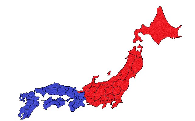 この地図はわかりやすい！カールが買える地域は関西地域以西でしか買えなくなる！
